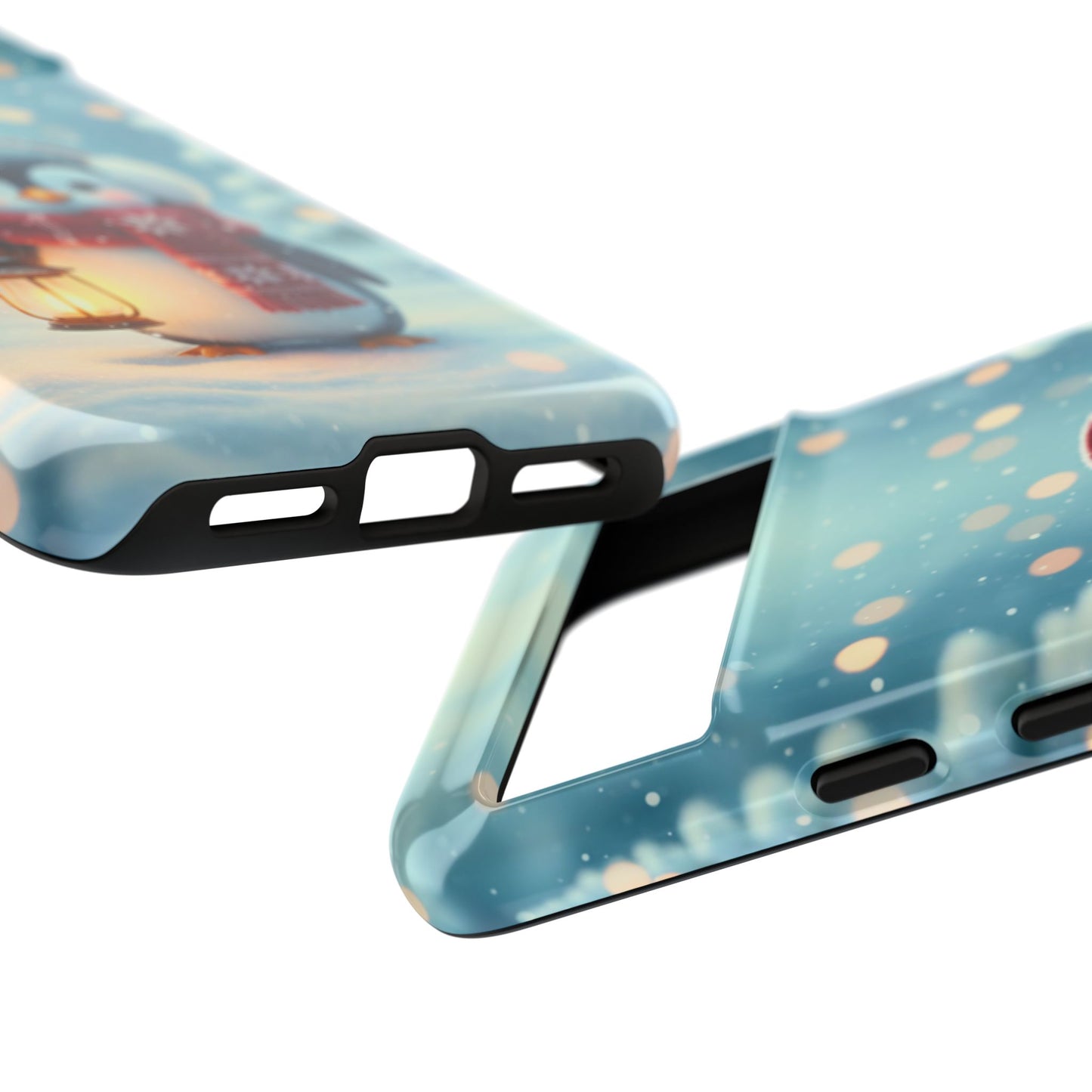 Christmas Snuggles Penguin Phone Case