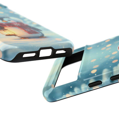 Christmas Snuggles Penguin Phone Case