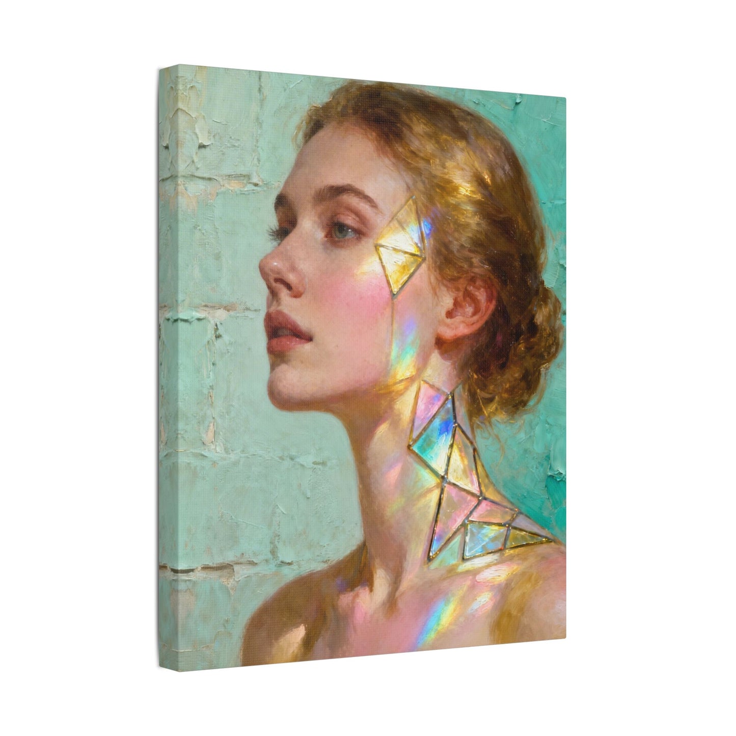 Muse de Lumière — Modern Muse Collection | Prism Light Portrait Canvas Art