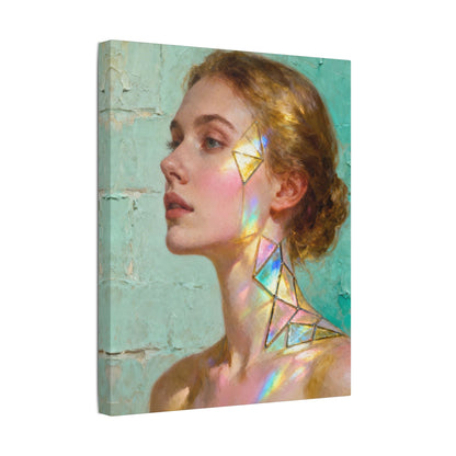 Muse de Lumière — Modern Muse Collection | Prism Light Portrait Canvas Art
