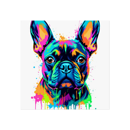 Neon Drip French Bulldog - Vibrant Pop Art
