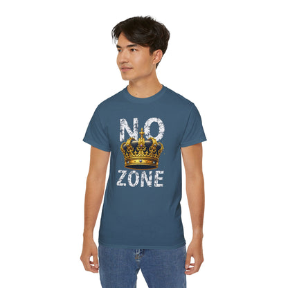 NO KINGS ZONE Graphic Tee | Streetwear T-Shirt with Royal Crown Design