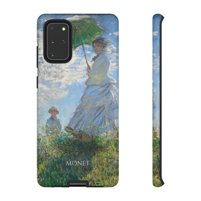 Tough Phone Case for iPhone, Samsung and Google Pixel - Monet, Woman with a Parasol - Madame Monet and Her Son (1875)