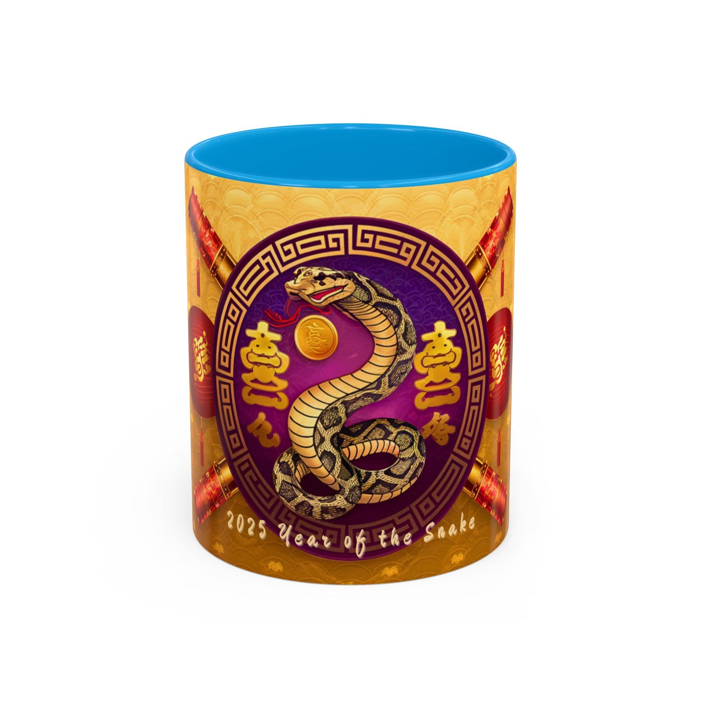 2025 Year of the Snake Chinese New Year Colorful Mug, 11oz (v1)