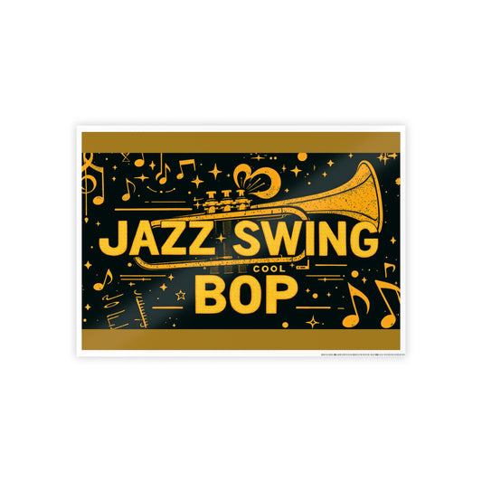 Jazz-Inspired Glossy Poster Art | Fourth Dimension