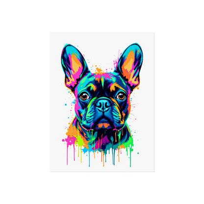 Neon Drip French Bulldog - Vibrant Pop Art