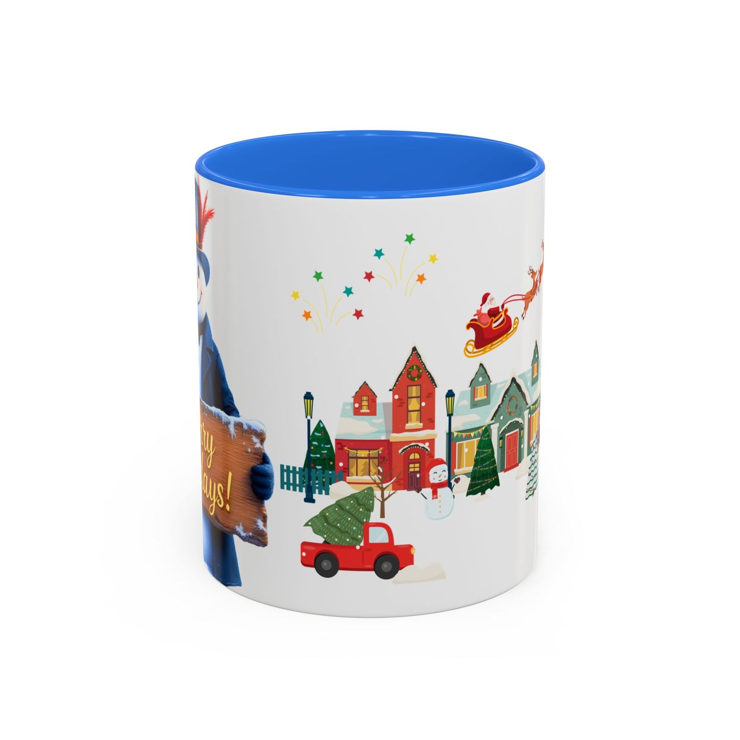 Merry Holidays Snowman Mug (v1)