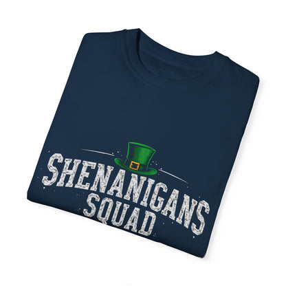 Comfort Colors 1717 Unisex Garment-Dyed T-shirt - Shenanigans Squad St. Patrick’s Day Design