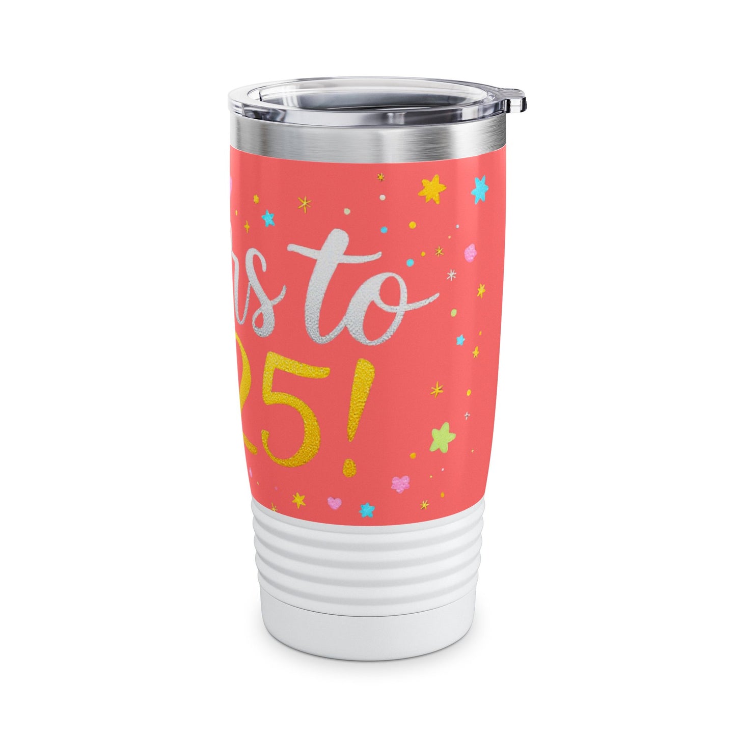 Cheers to 2025 Festive New Year - Ringneck Tumbler, 20oz