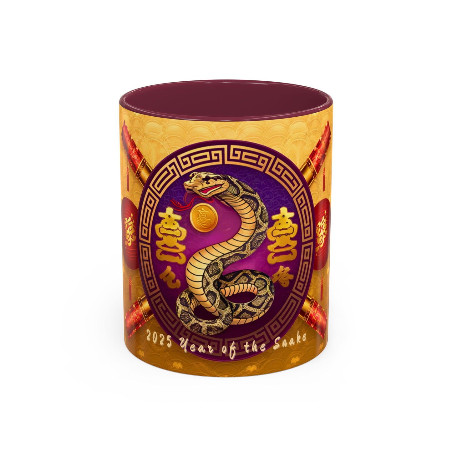 2025 Year of the Snake Chinese New Year Colorful Mug, 11oz (v1)