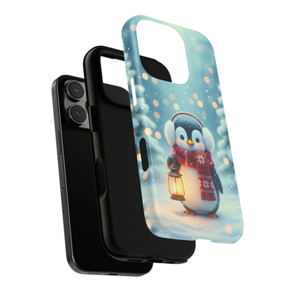 Christmas Snuggles Penguin Phone Case