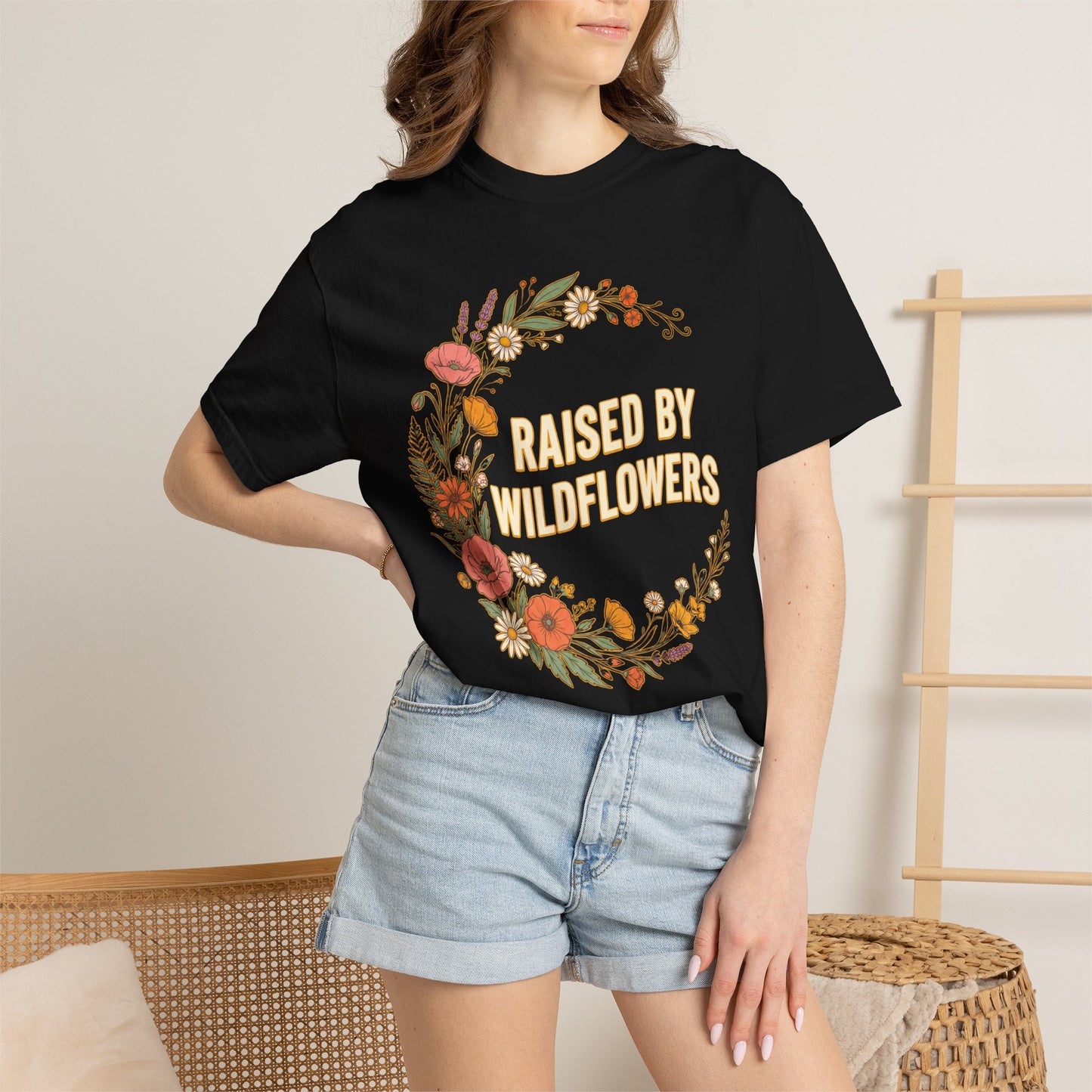 Raised by Wildflowers Botanical Graphic Tee