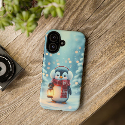 Christmas Snuggles Penguin Phone Case