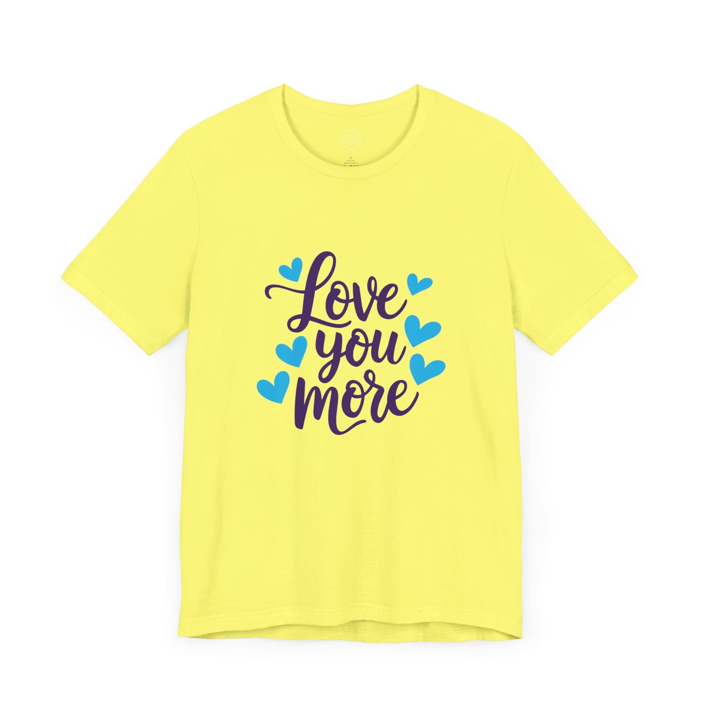Bella+Canvas · 3001 Unisex Jersey Short Sleeve Tee - Love You More Romantic Valentine's Day Design [Color Set 1]