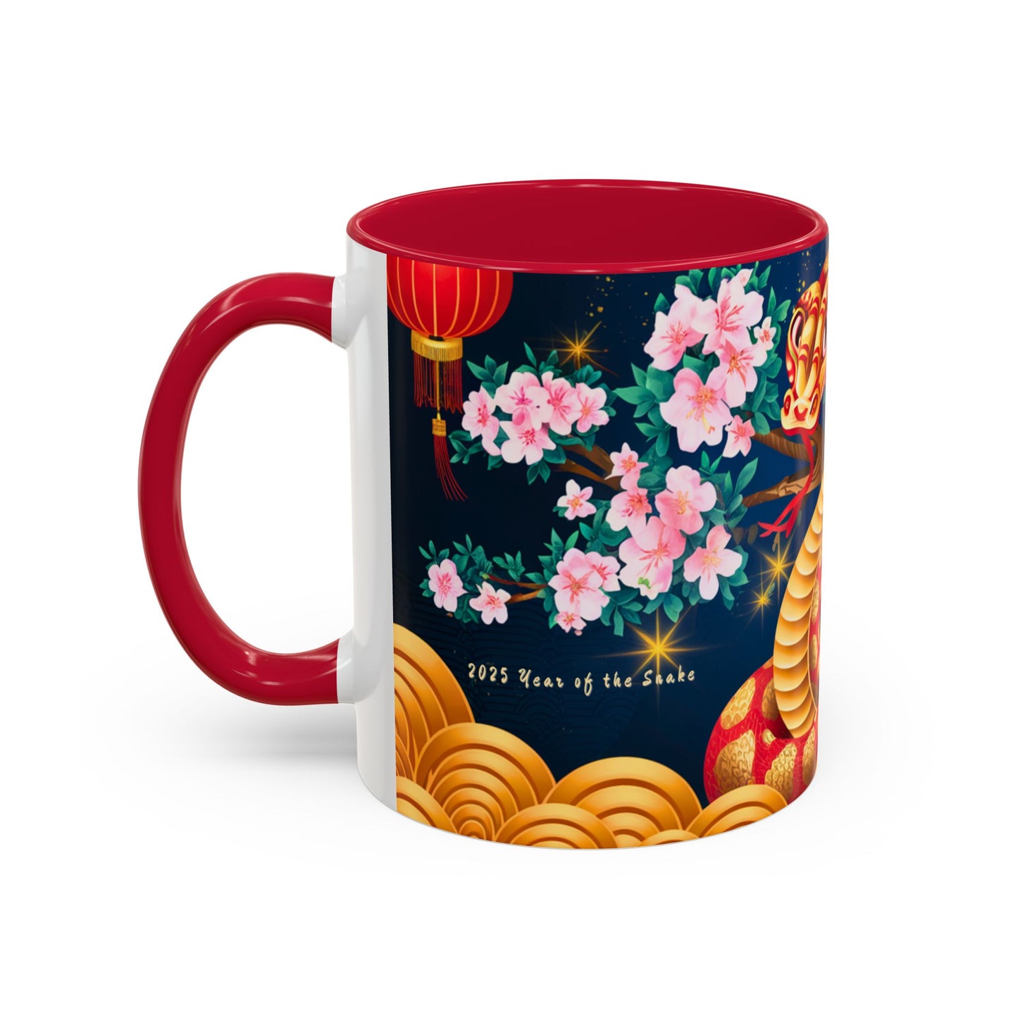 2025 Year of the Snake Chinese New Year Colorful Mug, 11oz (v4)