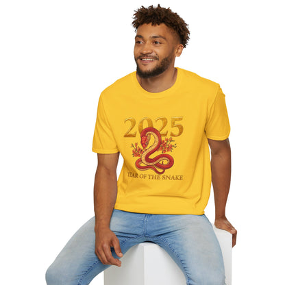 Gildan 64000 Unisex Softstyle Short-sleeve Tee | 2025 Year of the Snake Chinese New Year Design