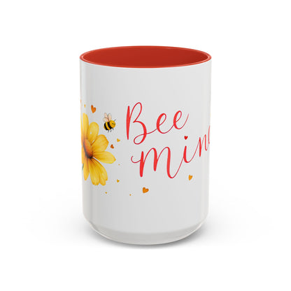Bee Mine - Floral Accent Ceramic Mug (11oz, 15oz)