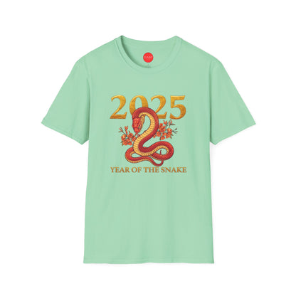 Gildan 64000 Unisex Softstyle Short-sleeve Tee | 2025 Year of the Snake Chinese New Year Design