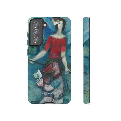 Tough Phone Case for iPhone, Samsung and Google Pixel - Chagall, The Angel and the Reader (1930)