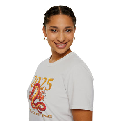Gildan 64000 Unisex Softstyle Short-sleeve Tee | 2025 Year of the Snake Chinese New Year Design