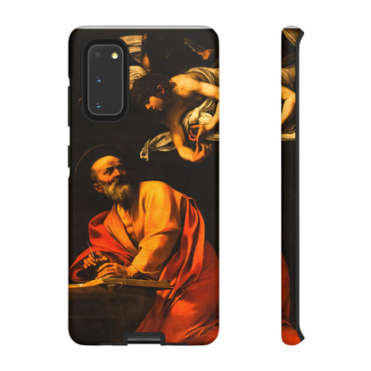 Tough Phone Case for iPhone, Samsung and Google Pixel - Caravaggio, Inspiration of St. Matthew (1602)