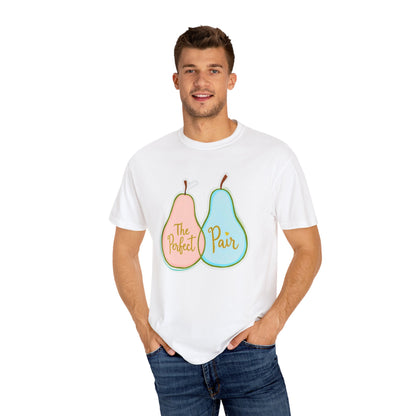 Comfort Colors 1717 Unisex Garment-Dyed T-shirt - "The Perfect Pair" Cute Pear-Themed Design (v1)