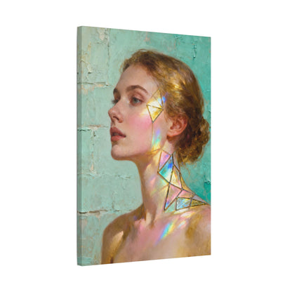 Muse de Lumière — Modern Muse Collection | Prism Light Portrait Canvas Art