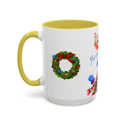 Merry Wishes Snowman Mug