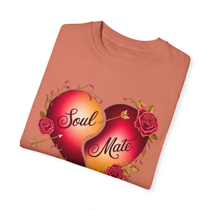 Comfort Colors 1717 Unisex Garment-Dyed T-shirt - "Soul Mate" Couple’s T-Shirts – Romantic Matching Valentine’s Day Gift