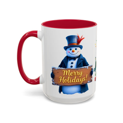 Merry Holidays Snowman Mug (v1)