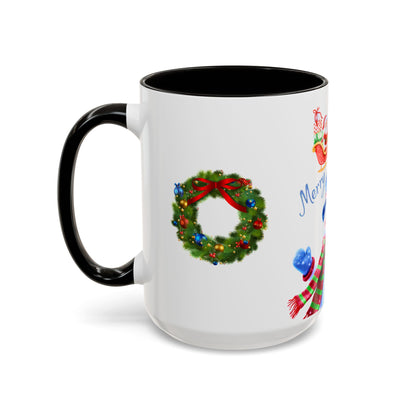 Merry Wishes Snowman Mug