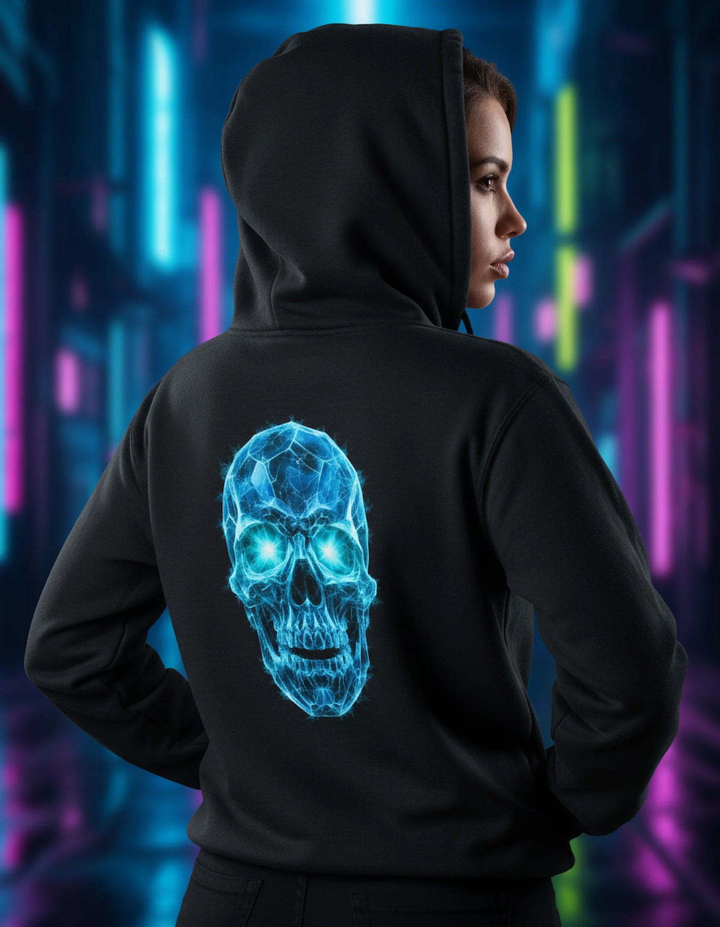 Winter’s Fury Crystal Skull Hoodie