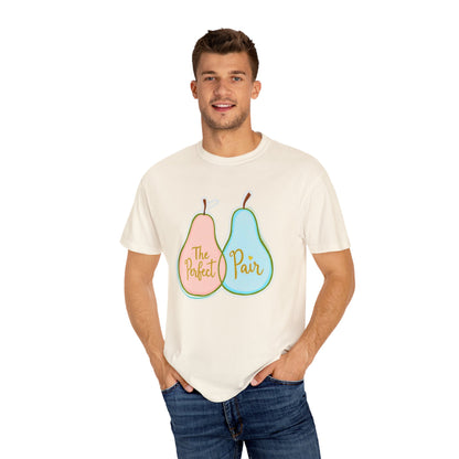 Comfort Colors 1717 Unisex Garment-Dyed T-shirt - "The Perfect Pair" Cute Pear-Themed Design (v1)