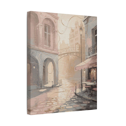 Morning Light Over a Paris Café Terrace (Canvas)