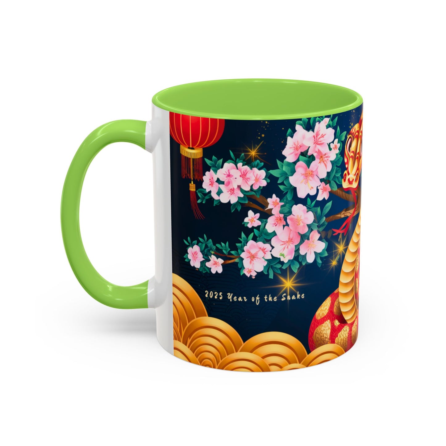 2025 Year of the Snake Chinese New Year Colorful Mug, 11oz (v4)