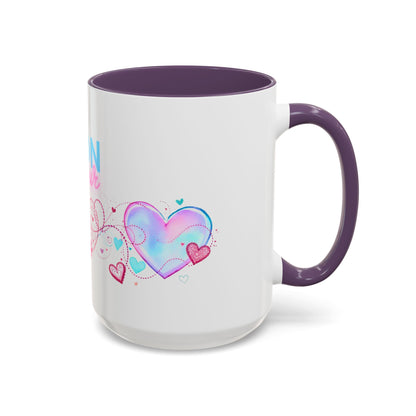 Mon amour/Pour toujours Valentine's Day Mug Set– Romantic French Gift for Couples [1 of 2] (11oz, 15oz)