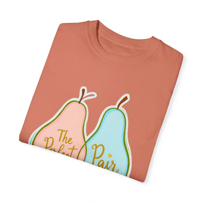 Comfort Colors 1717 Unisex Garment-Dyed T-shirt - "The Perfect Pair" Cute Pear-Themed Design (v1)