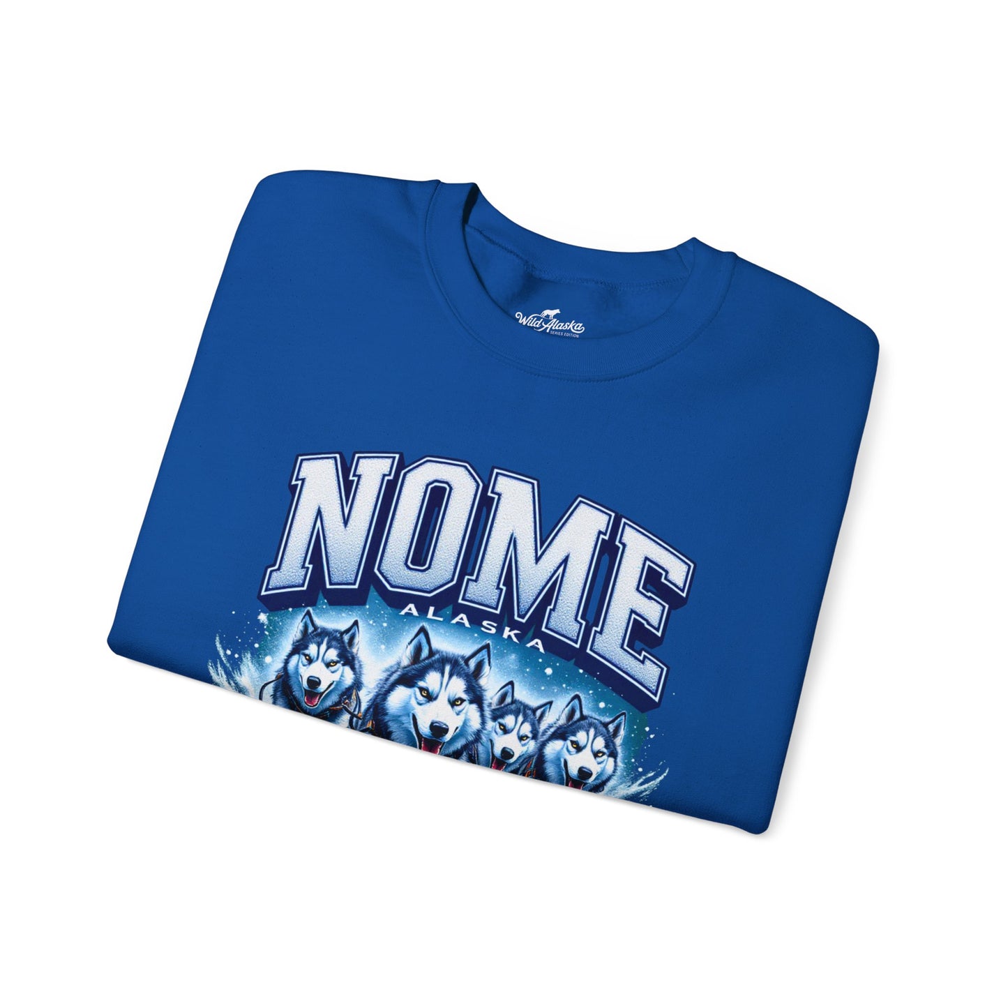 Nome Huskies Cotton Crewneck Sweatshirt | Wild Alaska Series Edition 🐺❄️