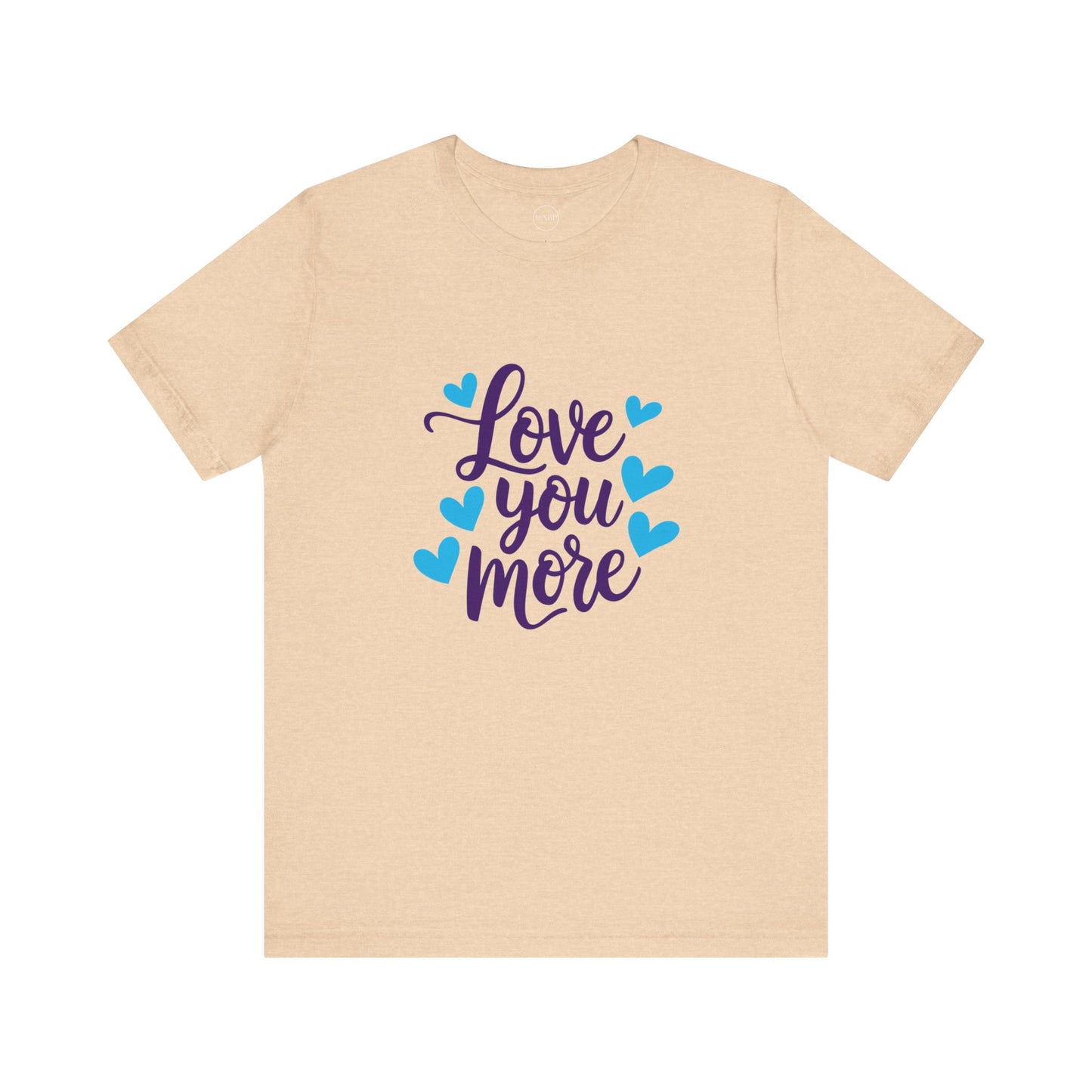 Bella+Canvas · 3001 Unisex Jersey Short Sleeve Tee - Love You More Romantic Valentine's Day Design [Color Set 1]