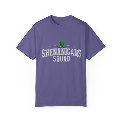 Comfort Colors 1717 Unisex Garment-Dyed T-shirt - Shenanigans Squad St. Patrick’s Day Design