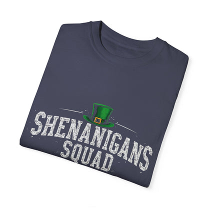 Comfort Colors 1717 Unisex Garment-Dyed T-shirt - Shenanigans Squad St. Patrick’s Day Design