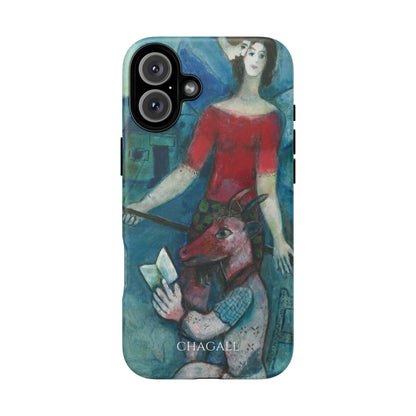 Tough Phone Case for iPhone, Samsung and Google Pixel - Chagall, The Angel and the Reader (1930)
