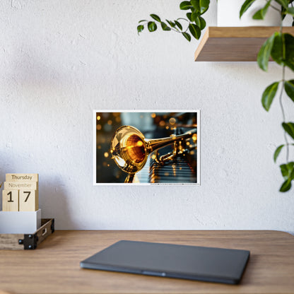 Jazz-Inspired Glossy Poster Art | Valentine Echoes II