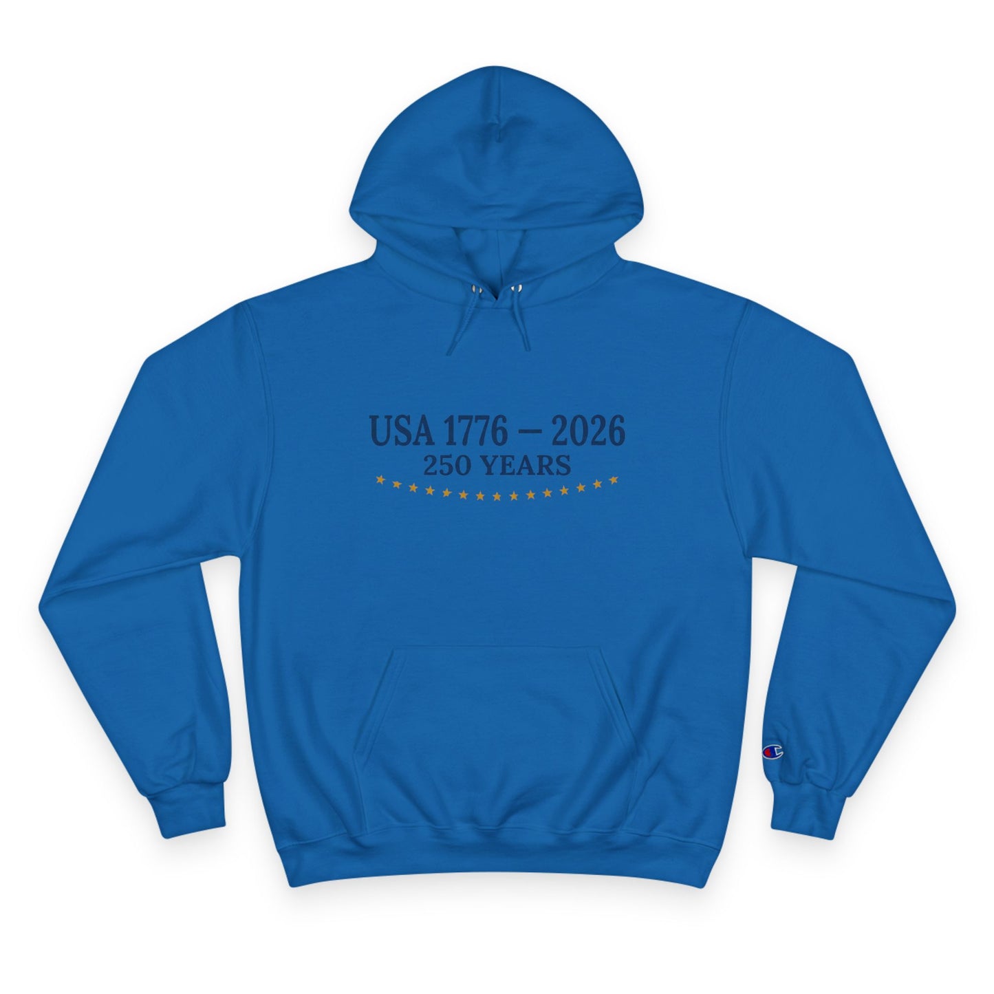 USA 250 Years Hoodie (1776–2026) – Commemorative Patriotic Back Crest Hoodie