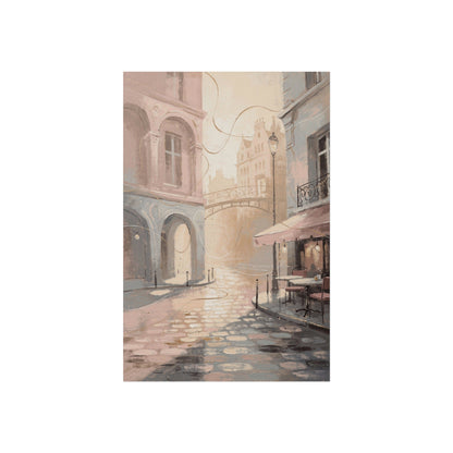 Morning Light Over a Paris Café Terrace (Poster)