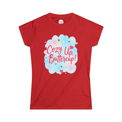 T-shirt doux pour femme Cozy Up Buttercup