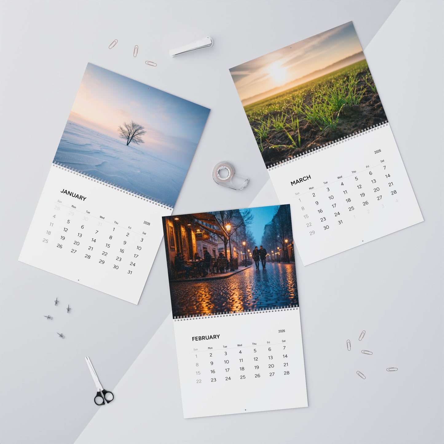 Minimal Landscape 2026 Scenic Photography Calendar