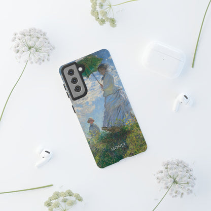 Tough Phone Case for iPhone, Samsung and Google Pixel - Monet, Woman with a Parasol - Madame Monet and Her Son (1875)