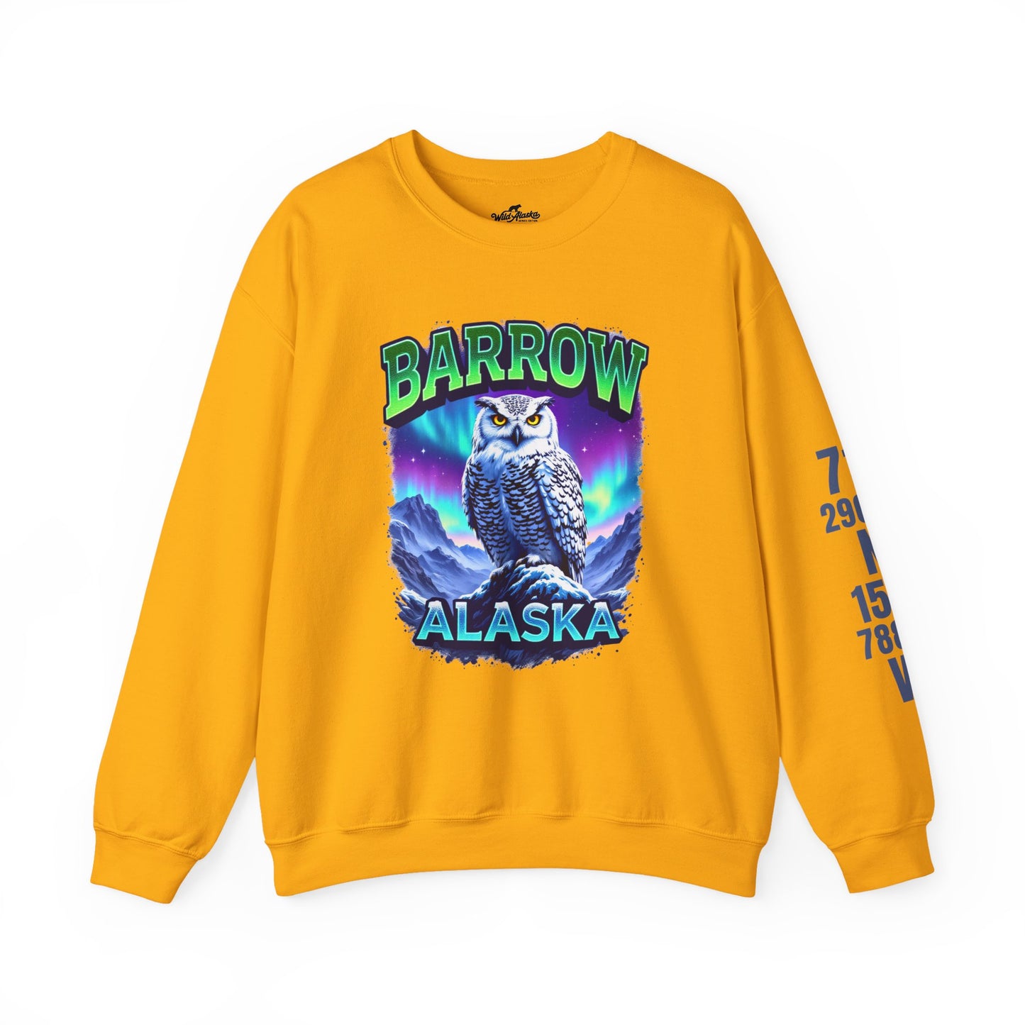 Barrow Owl Cotton Crewneck Sweatshirt | Wild Alaska Series Edition 🦅🇨🇦