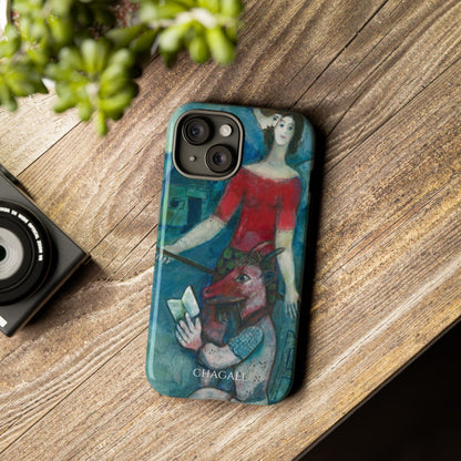 Tough Phone Case for iPhone, Samsung and Google Pixel - Chagall, The Angel and the Reader (1930)